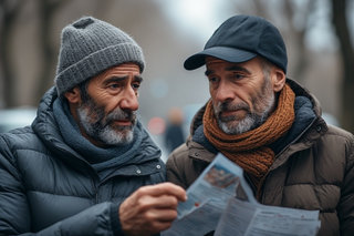 Randonneurs ne sachant plus où ils se trouvent
